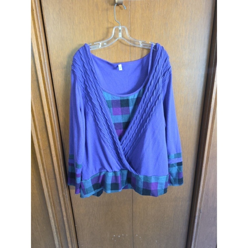 Women's PURPLE Blouse By Rose Gal 4XL